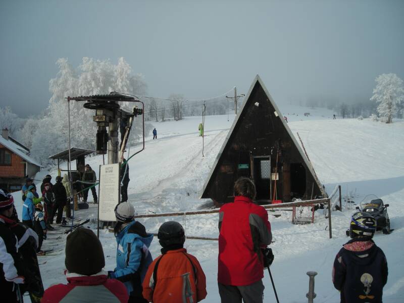 ski lift at Paprsek